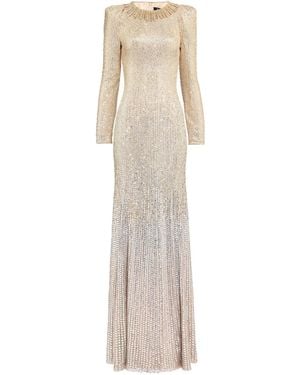 Jenny Packham Juiette イブニングドレス - ナチュラル