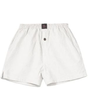 Willy Chavarria Textured Elasticated Shorts - White