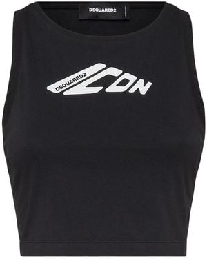 DSquared² Icon New Generation Tank Top - Black