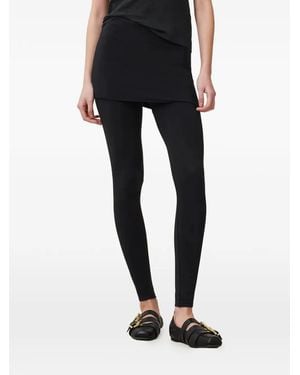 AllSaints Layered-Design Pants - Black