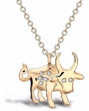 Pragnell 18Kt Ox Diamond Pendant Necklace - Metallic