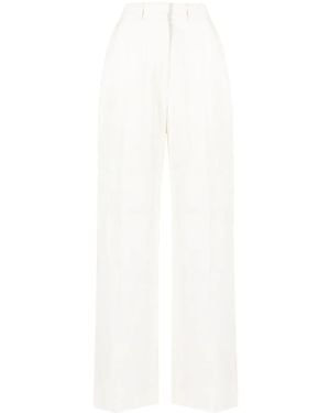 CASABLANCA High-waisted Tailored Trousers - White