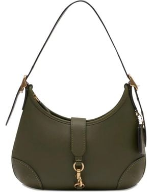 COACH Hamptons Logo-Detail Shoulder Bag - Green