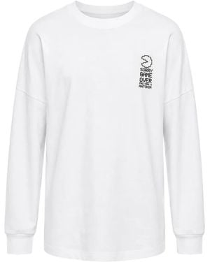 W/STUDIO Langarmshirt Mit Pac--Print - Weiß