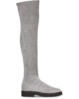 Giuseppe Zanotti Klassische Overknee-Stiefel - Grau