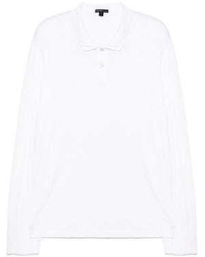 James Perse Luxe Lotus Polo Shirt - White