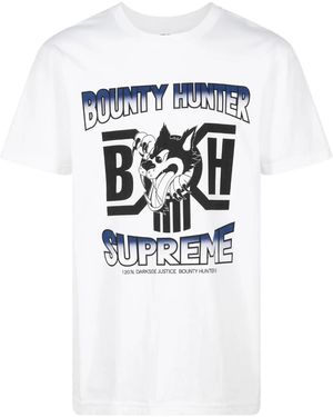 Supreme X Bounty Hunter Wolf T-Shirt - White