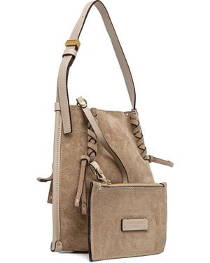Gianni Chiarini Dory スエード ハンドバッグ - ナチュラル