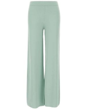 Kangra Pantalones Palazzo Con Cinturilla Elástica - Verde