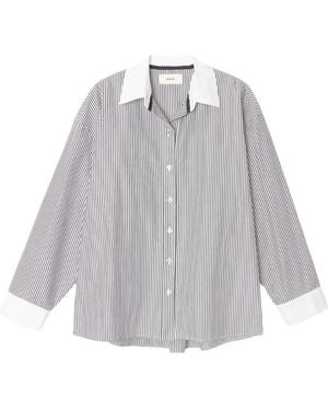Xirena James Striped Shirt - Grey