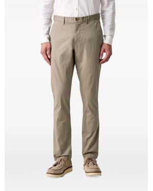 Michael Kors Cotton-Blend Chino Pants With A Slim Fit - Natural
