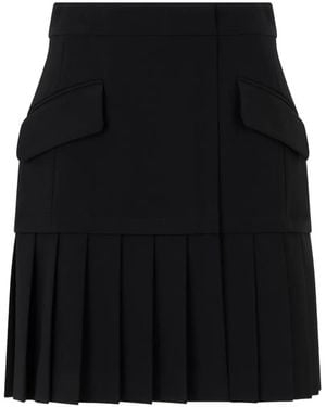 Moschino Minifalda Con Bolsillo De Solapa - Negro