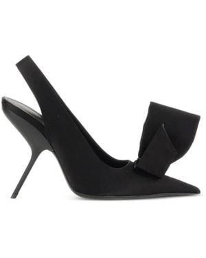 Ferragamo Asymmetrical-Bow Heeled Pumps - Black