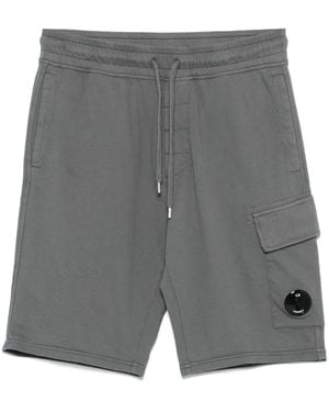 C.P. Company Shorts Sportivi Con Applicazione Lens - Grigio