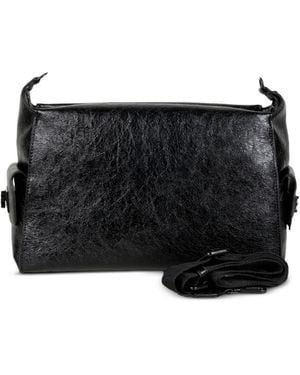 Ermanno Scervino Belinda Schultertasche Mit Knitteroptik - Schwarz