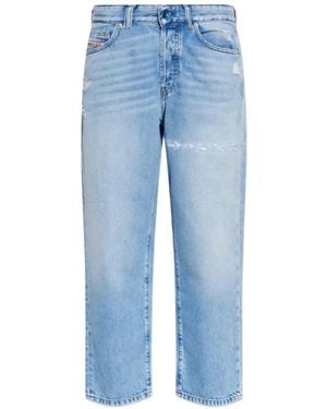 DIESEL Vaqueros D-Went Con Efecto Envejecido 1981 - Azul