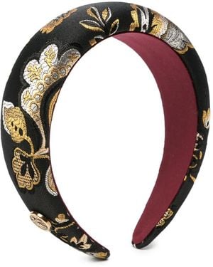 Etro Floral-Jacquard Gepolsterter Haarreif - Schwarz