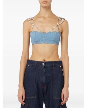 Gcds Denim Top - Blue
