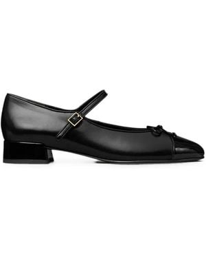Tory Burch Bébés Avec Des Orteils Contrastants - Black