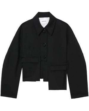 Enfold Jacke aus Wolle - Schwarz