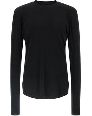 Thom Krom M Ts 969 Distressed Double-Layer T-Shirt - Black