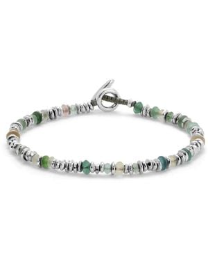 MAOR Pilla Bracelet With Roman Glass - Metallic