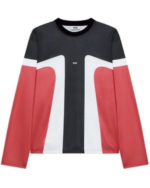 Gcds Racing Long-Sleeved T-Shirt - Red