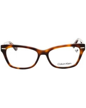 Calvin Klein Cat-Eye-Brille - Braun