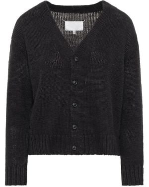 Maison Margiela Four-Stitch Logo Hemp Cardigan - Black