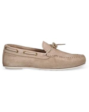 GANT Tie Detail Loafers - White