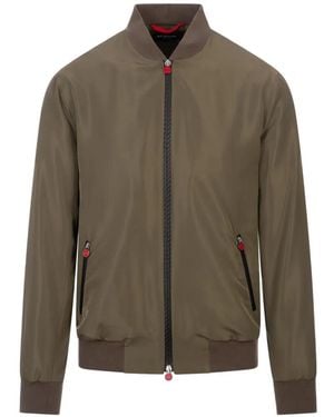 Kiton Zip-Up Bomber Jacket - Brown