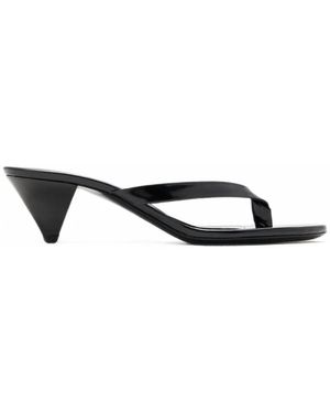 Jude Rooty Leather Sandals - White