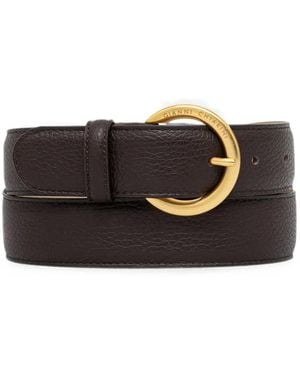 Gianni Chiarini Grained-Leather Belt - Black