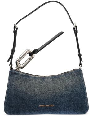 Marc Jacobs Ausgeblichene Schultertasche Aus Denim - Blau