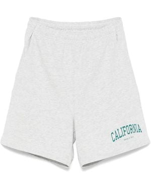 Sporty & Rich Cotton-Blend Shorts - White
