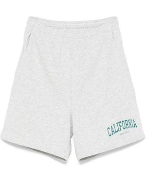 Sporty & Rich Cotton-Blend Shorts - White