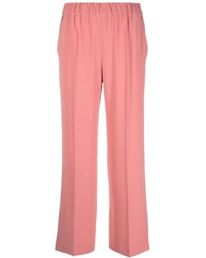 Alberto Biani Cropped Wide-Leg Trousers - Pink