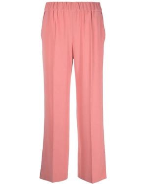 Alberto Biani Cropped Wide-Leg Trousers - Pink