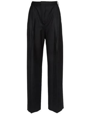 Victoria Beckham Pantalon Charlee À Plis - Black