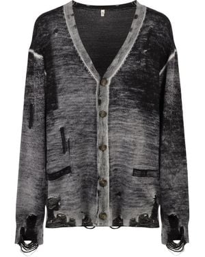 R13 Cardigan aus Merinowolle - Schwarz