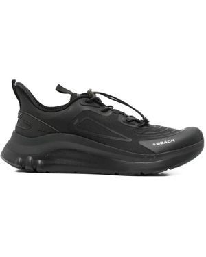BBACK Toggle-Fastening Panelled Trainers - Black
