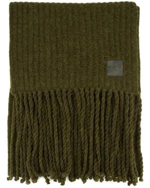 IRO Fringed Scarf - Green