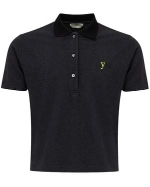 Fendi Logo-Embroidered Polo Shirt - Blue