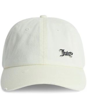 Juicy Couture Distressed-Finish Baseball Cap - White