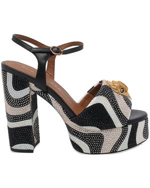 Kurt Geiger Kensington Strass-Embellished Platform Sandals - Black
