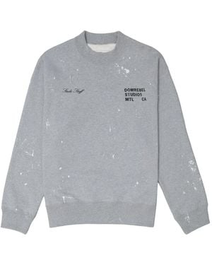 DOMREBEL Sudadera Staff Con Motivo De Salpicadura De Pintura - Gris