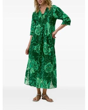 One Season Poppy Midi Dress - Green