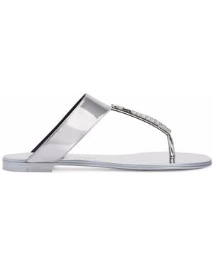 Giuseppe Zanotti Cleta Crystal-Embellished Sandals - Metallic