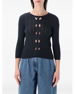 Sessun Alencar Knitted Top - Blue