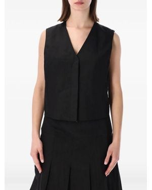Our Legacy V-Neck Vest - Black